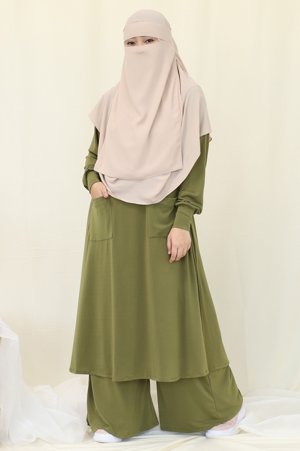 Amna Blouse - Olive Amna Blouse - Olive